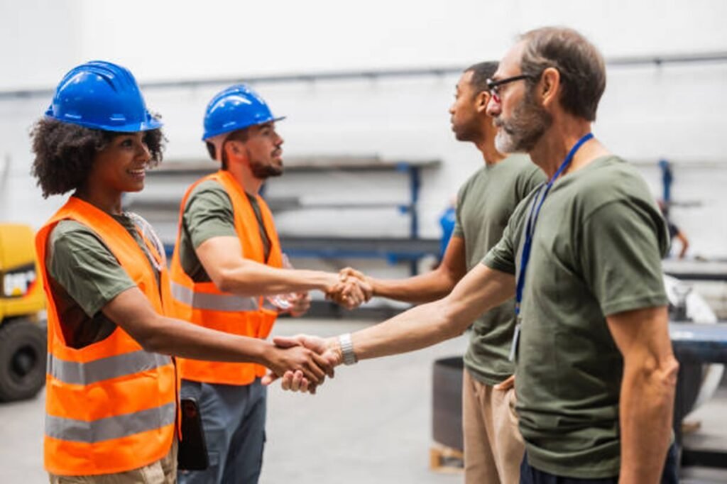 Kirkwood Tree Service team members greeting customers and demonstrating their commitment to professional service and customer satisfaction in Kirkwood, MO.