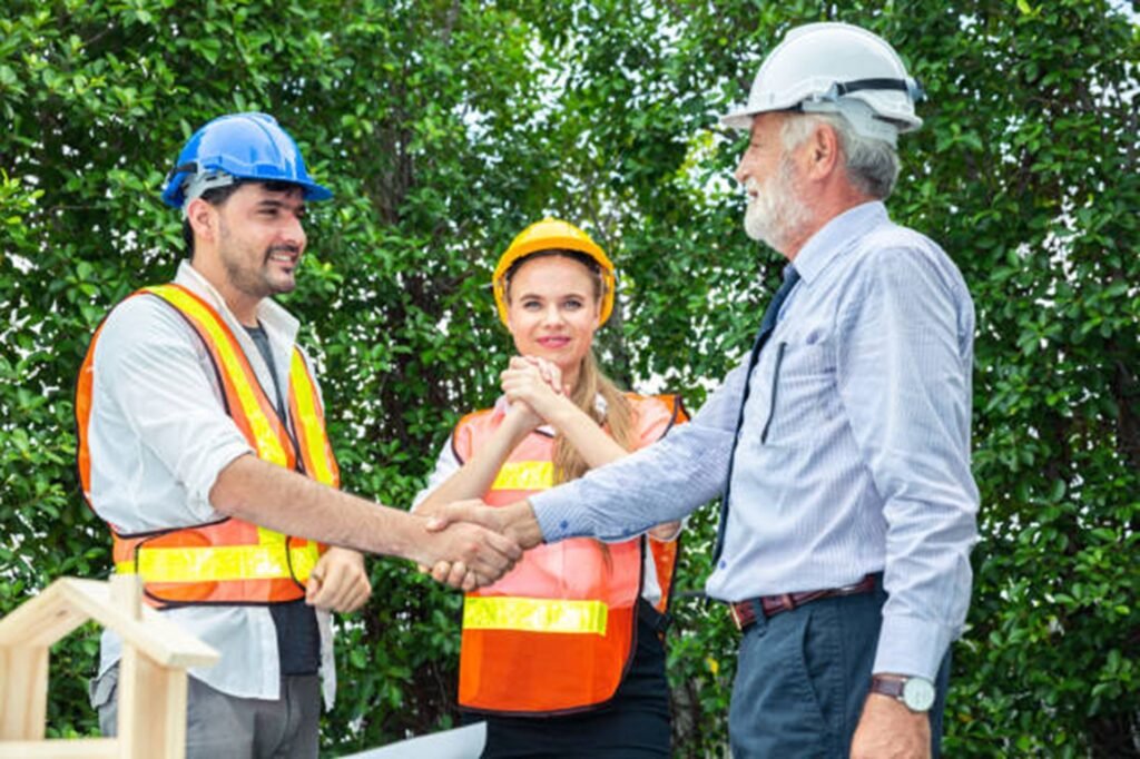 Wildwood Tree Service team consulting with a homeowner before a tree trimming project, providing professional guidance and dependable tree care in Wildwood, MO.